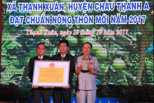  Hau Giang a sa 20ème commune néo-rurale