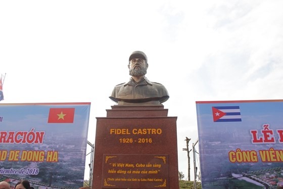 45e anniversaire de la visite de Fidel Castro à Quang Tri : inauguration du parc Fidel