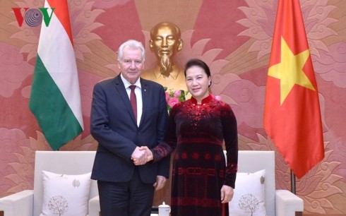 Le vice-président du Parlement hongrois reçu par Nguyên Thi Kim Ngân