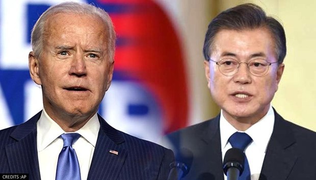 Joe Biden va recevoir le président sud-coréen Moon Jae-in à Washington