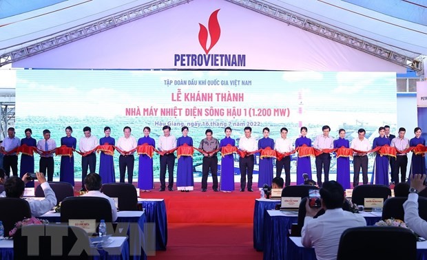 Pham Minh Chinh à l’inauguration de la centrale thermique Sông Hâu 1