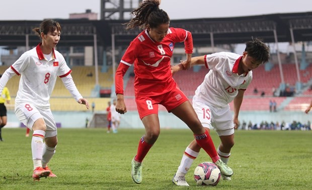 Football: l’équipe féminine vietnamienne s’offre une belle victoire contre celle du Népal
