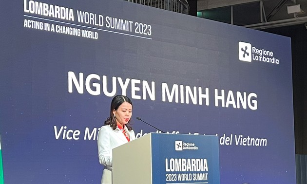 Sommet mondial de Lombardie 2023: le Vietnam propose cinq initiatives pour renforcer la coopération vietnamo-italienne
