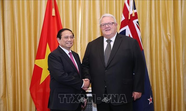 Pham Minh Chinh rencontre le président de la Chambre des représentants et la gouverneure générale de la Nouvelle-Zélande