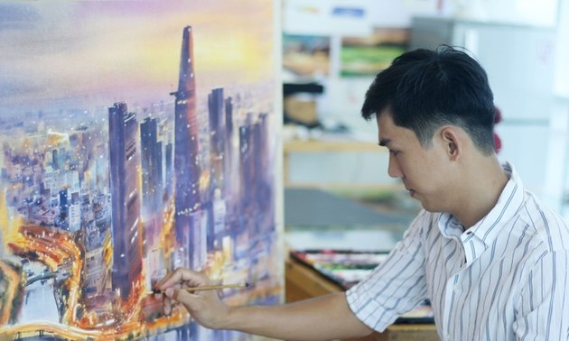 Ho Chi Minh City sparkles in Doan Quoc’s watercolor paintings