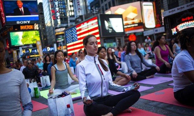 UN celebrates first International Yoga Day