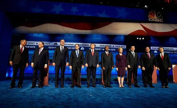 Top Republican US presidential candidates meet for third debate