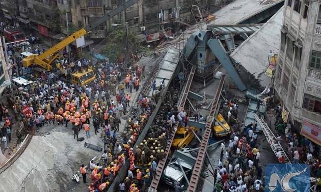 At least 20 killed in flyover collapse in eastern India