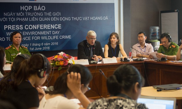 UNODC holds press conference on combating wildlife crime in Hanoi