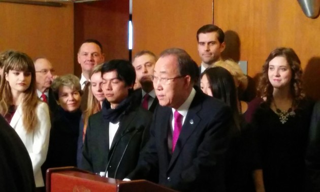 Ban Ki-Moon urges to counter climate change