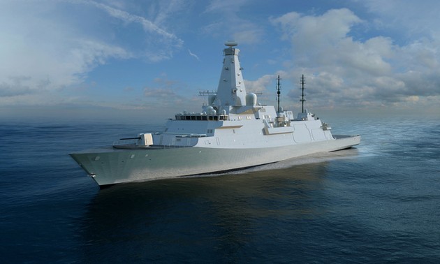 Britain equips Sea Ceptor air defense missile system