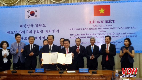 Ho Chi Minh city fosters cooperation with Gangwon province