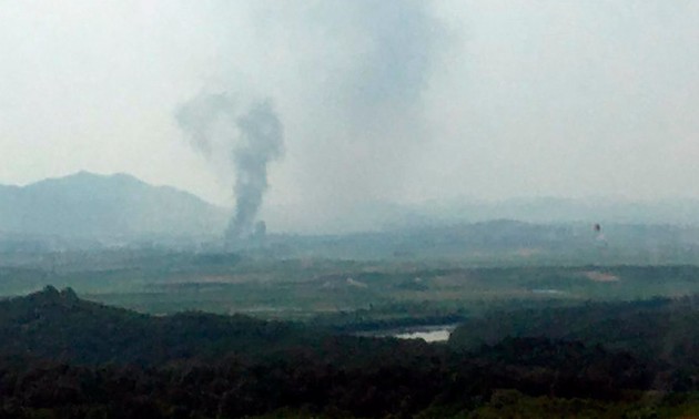North Korea blows up inter-Korean liaison office amid escalating tensions