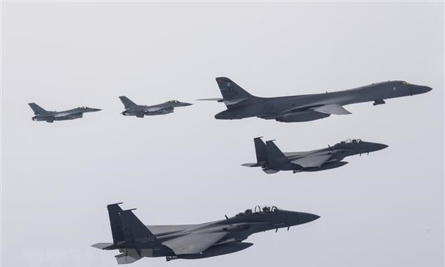 North Korea opposes US-South Korea air drills