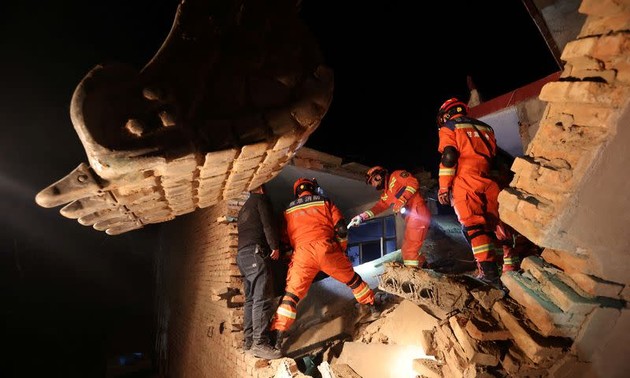 Homes collapse as earthquake kills over 100 in China's rural Gansu