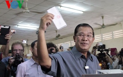 Vorläufiges Ergebnis der Parlamentswahl in Kambodscha
