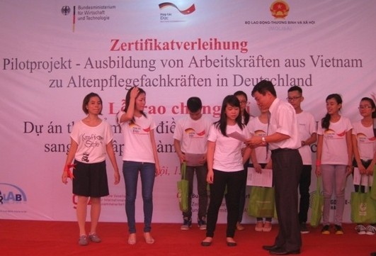 Abschlussfeier des Deutschkurses für vietnamesische Altenpfleger