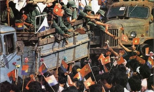 Vietnamesen und Kambodschaner feiern den Sieg über Pol Pot-Regime