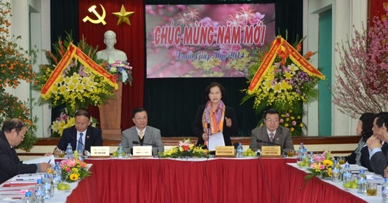 Vize-Parlamentspräsidentin Nguyen Thi Kim Ngan besucht Steueramt
