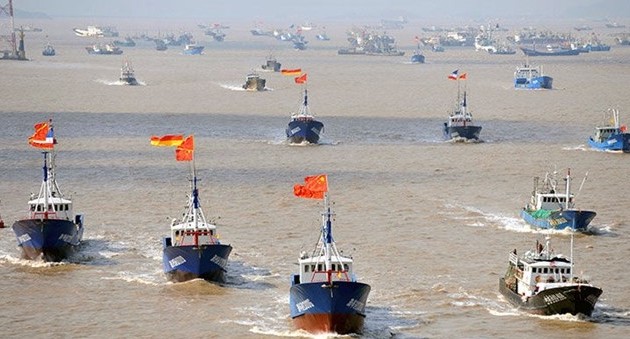 Chinesische Boote betreiben illegalen Fischfang im südkoreanischen Meeresgebiet