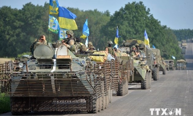 Ukraine verkleinert Gebiete für die Offensive gegen Terroristen