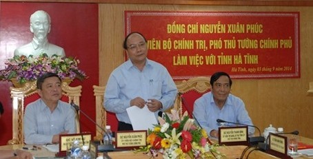 Vize-Premierminister Nguyen Xuan Phuc zu Gast in Ha Tinh