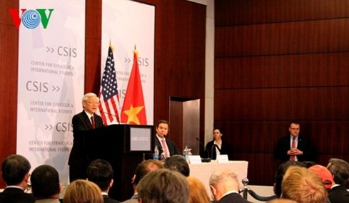 KPV-Generalsekretär Nguyen Phu Trong besucht das US-Zentrum für Strategie und internationale Studien