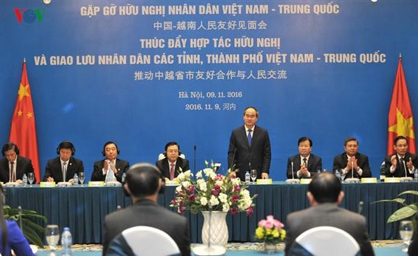 Das freundschaftliche Treffen der Völker zwischen Vietnam und China