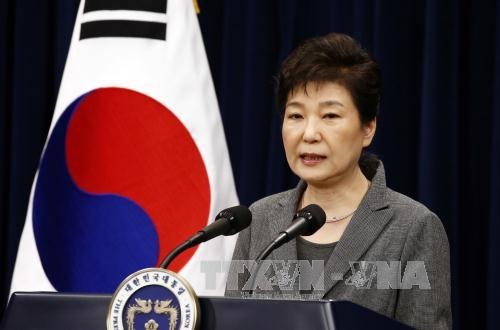 Präsidentin Park Geun-hye schickt Stellungnahme an Verfassungsgericht