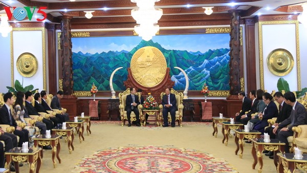 Laotischer Staatspräsident schätzt Kooperation zwischen den beiden Staatspräsidentenbüros hoch ein
