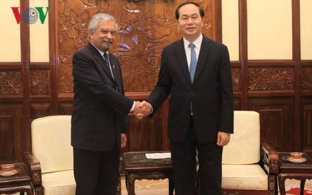 Staatspräsident Tran Dai Quang empfängt den Leiter von UNDP in Vietnam