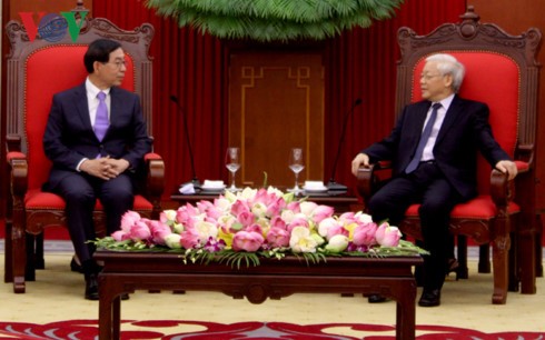 KPV-Generalsekretär Nguyen Phu Trong empfängt den Sonderbeauftragten des südkoreanischen Präsidenten