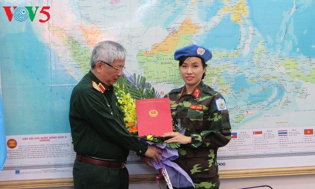 Vietnam sendet die erste Offizierin zum Einsatz für UN-Friedensmissionen