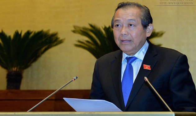 Vize-Premierminister Truong Hoa Binh nimmt an Konferenz über Aufgaben für Innenangelegenheiten teil