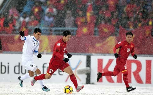 Die vietnamesische U23-Fußballmannschaft steht in den Schlagzeilen der internationalen Zeitungen