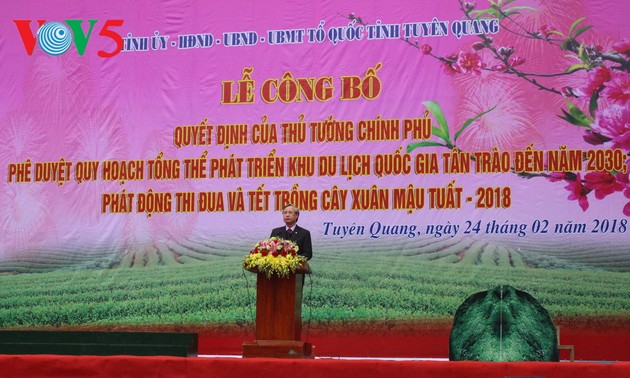 Der Plan zur Entwicklung des nationalen Tourismus-Gebiets Tan Trao in der Provinz Tuyen Quang