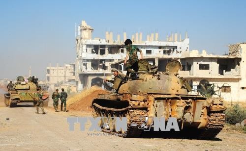 Die syrische Armee verstärkt Angriffe auf IS-Kämpfer