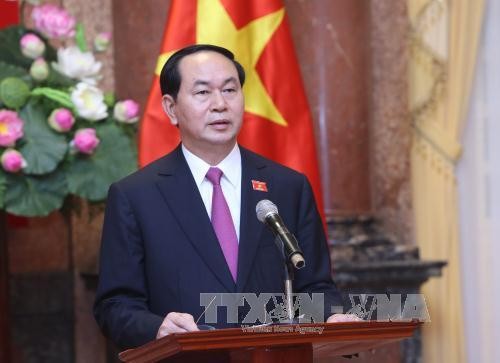 Staatspräsident Tran Dai Quang gratuliert der AIPA-Versammlung