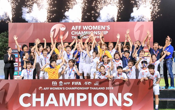 Die vietnamesische Frauen-Fußballmannschaft ist Meister bei der Südostasien-Fußballmeisterschaft