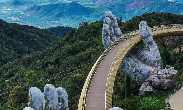 Foto "Goldene Brücke Da Nang" gewinnt den Preis  bei Weltarchitekturwettbewerb 2020