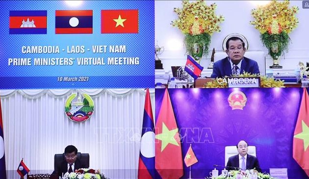 Premierminister Vietnams, Laos und Kambodschas führen virtuelles Dialog
