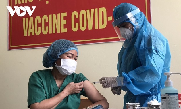 Die 100 ersten Bewohner in Da Nang werden mit Covid-19-Impfstoff geimpft