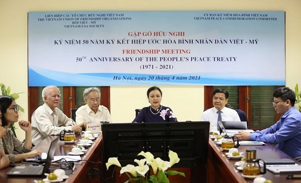 Treffen zum 50. Jahrestag des Volksfriedensvertrags zwischen Vietnam und den USA