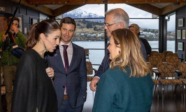 Der australische Premierminister Scott Morrison zu Gast in Neuseeland 