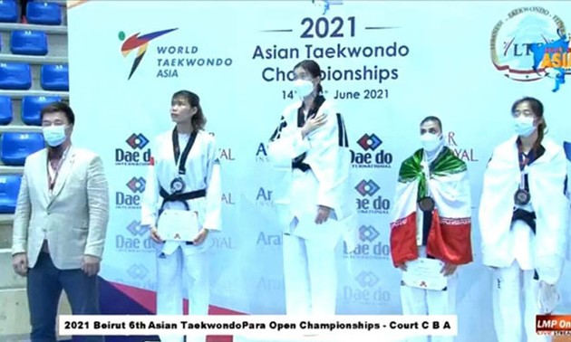 Nguyen Thi Anh Tuyet gewinnt Silbermedaille bei der asiatischen Taekwondo-Meisterschaft 2021
