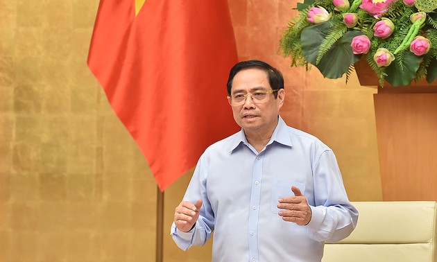 Entscheidung des Premierministers Pham Minh Chinh bei virtueller Sitzung mit Ho-Chi-Minh-Stadt