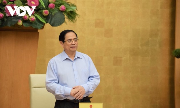 Premierminister Pham Minh Chinh leitet Video-Konferenz zur Covid-19-Bekämpfung