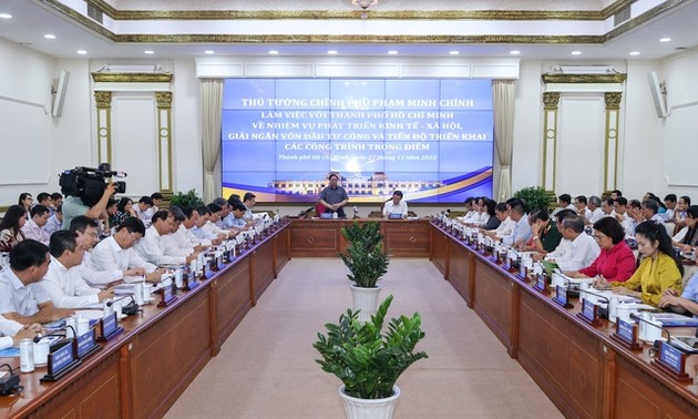 Premierminister tagt mit Ho-Chi-Minh-Stadt über die sozioökonomische Entwicklung nach Pandemie