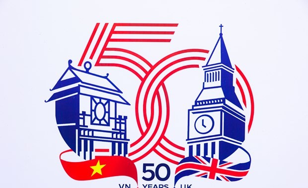 Logo zum 50. Jubiläum der diplomatischen Beziehungen zwischen Vietnam und Großbritannien