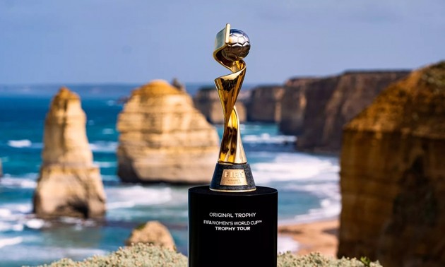 Original-Pokal der FIFA Frauen-Weltmeisterschaft im März in Vietnam